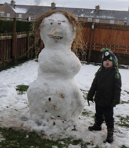 He's built a Snowman!!!!